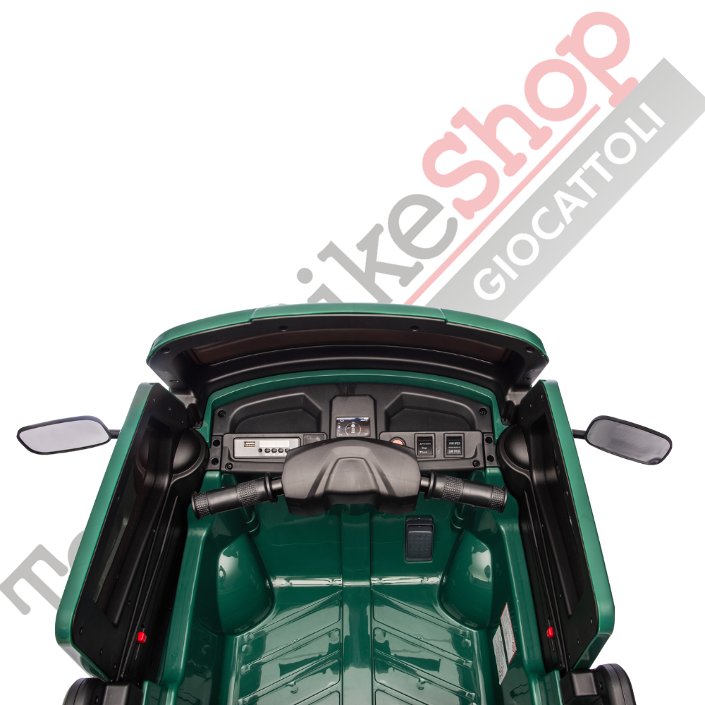 Triciclo Elettrico Piaggio Ape Car Per Bambini -Verde