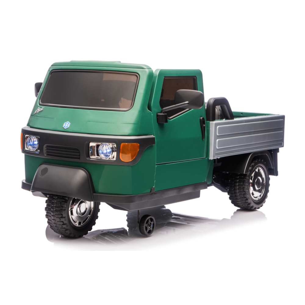 Triciclo Elettrico Piaggio Ape Car Per Bambini -Verde
