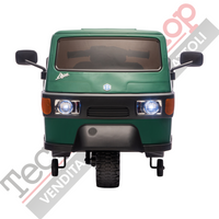 Triciclo Elettrico Piaggio Ape Car Per Bambini -Verde