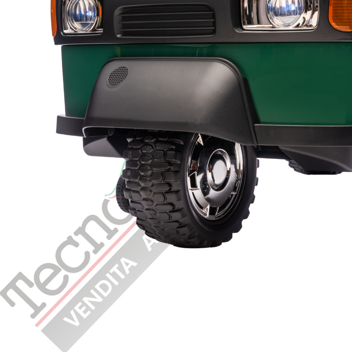 Triciclo Elettrico Piaggio Ape Car Per Bambini -Verde