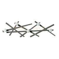 appendi abiti shanghai Fango in Ferro, legno per i pomelli 74x23cmh