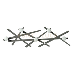 appendi abiti shanghai Fango in Ferro, legno per i pomelli 74x23cmh