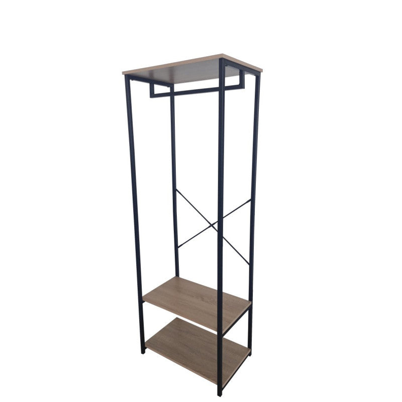 Appendiabiti 2 Ripiani Hamilton Dimensione 60x40x167cm