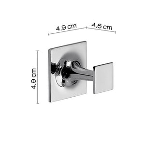 Appendiabiti a muro GEDY linea Wizard gancio singolo Cromato