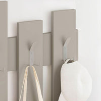 Appendiabiti a muro Wave 8 ganci colore cashmere