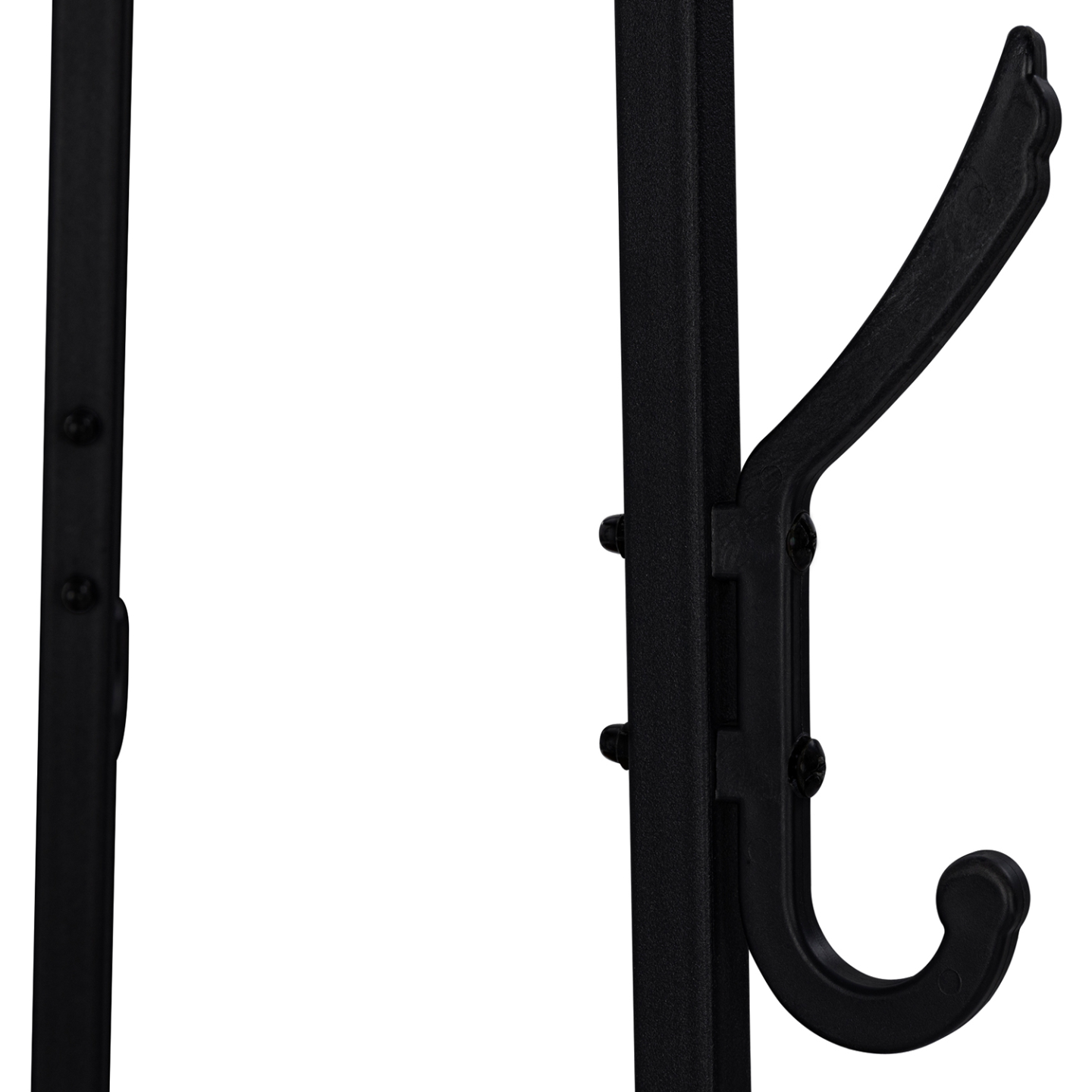 IDMarket - Appendiabiti a treppiede con ripiani rotondi e 6 ganci di design industriale TONIO