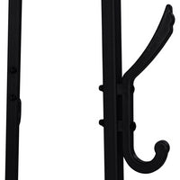 IDMarket - Appendiabiti a treppiede con ripiani rotondi e 6 ganci di design industriale TONIO