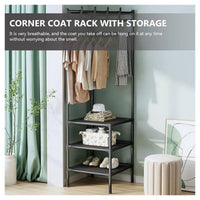 Trade Shop - Appendiabiti Ad Angolo In Metallo Armadio Organizer Abbigliamento Retrò Espositore -