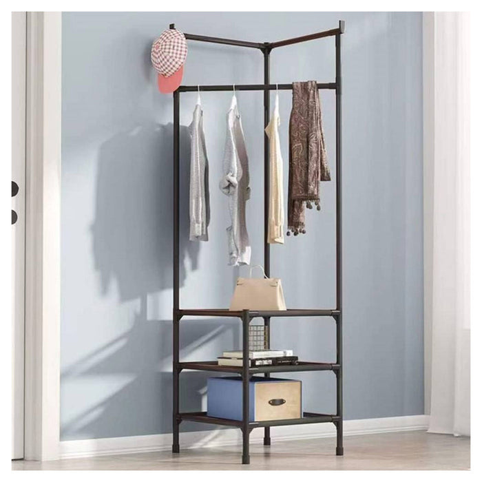 Trade Shop - Appendiabiti Ad Angolo In Metallo Armadio Organizer Abbigliamento Retrò Espositore -