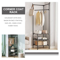 Trade Shop - Appendiabiti Ad Angolo In Metallo Armadio Organizer Abbigliamento Retrò Espositore -