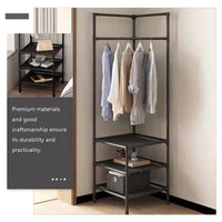 Trade Shop - Appendiabiti Ad Angolo In Metallo Armadio Organizer Abbigliamento Retrò Espositore -