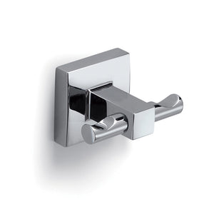 Appendiabiti a doppio gancio Gedy in acciaio cromato | Olimpo