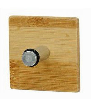 Appendiabiti Appendino Parete Metallo Legno 1 Posto Gancio Vestiti Adesivo 79543         