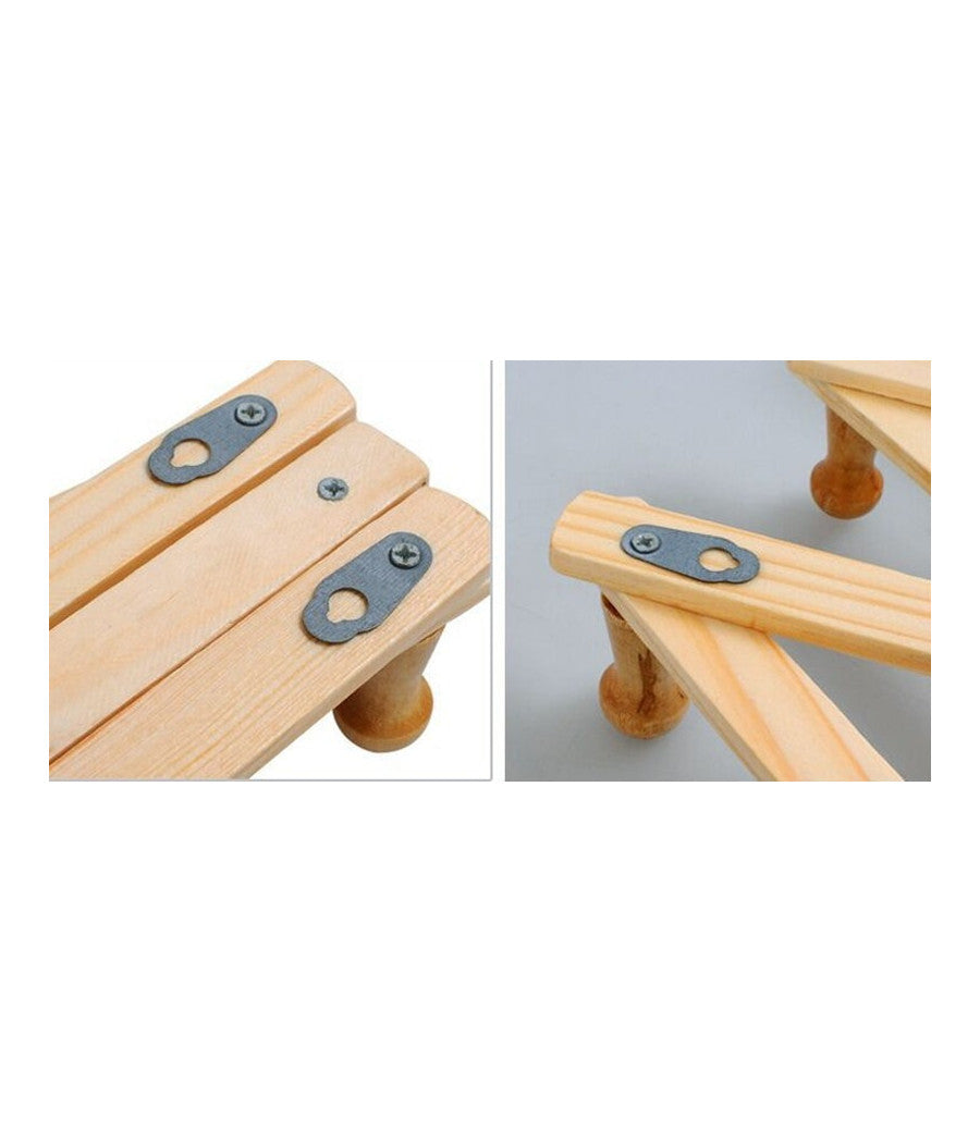 Appendiabiti Appendipanni Da Parete Legno 10 Posti A Fisarmonica Estensibile         