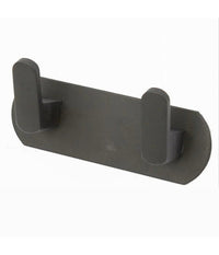 Appendiabiti Con 2 Ganci Appendino Portasciugamano Bagno Casa Cucina Nero 59736         