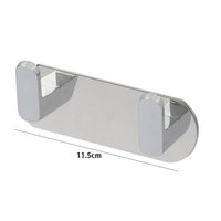 Trade Shop - Appendiabiti Con 2 Ganci Appendino Portasciugamano Bagno Casa Cucina Cromato 59731         