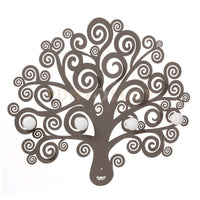 appendiabiti da parete decorativo albero della vita Fango in Ferro e legno per i pomelli 70x60cmh