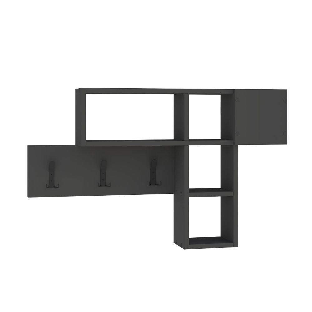 Appendiabiti da parete Game colore antracite