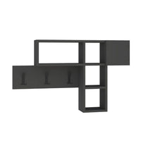 Appendiabiti da parete Game colore antracite