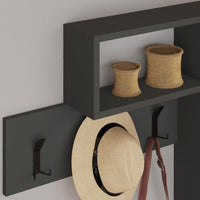 Appendiabiti da parete Game colore antracite