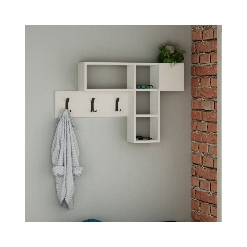 Appendiabiti da parete Game colore bianco