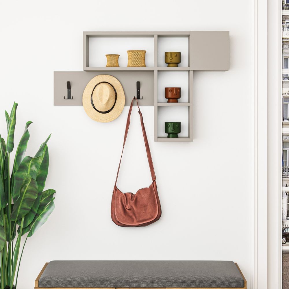 Appendiabiti da parete Game colore cashmere