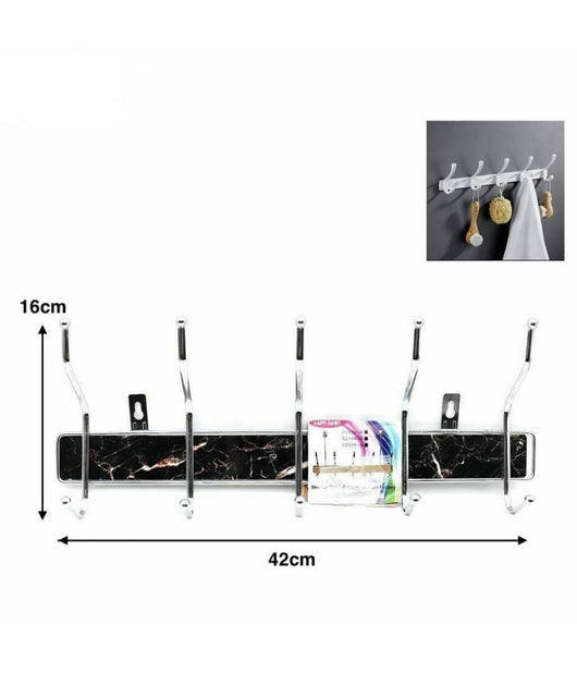 Appendiabiti Da Parete Metallo 10 Posti Ganci Appendini Muro Giacche 21553         