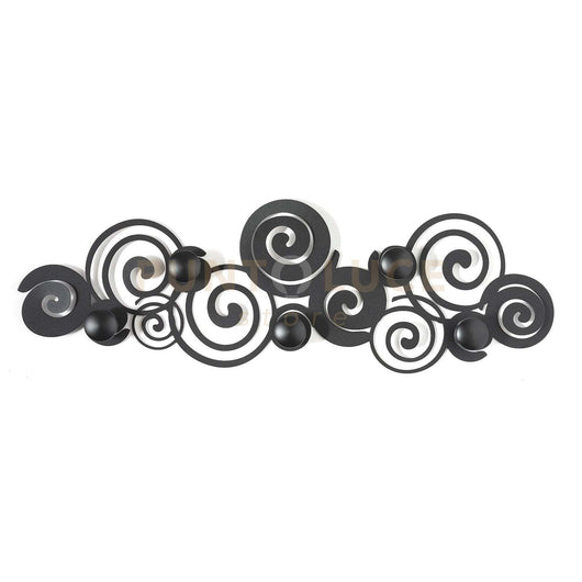 appendiabiti da parete particolare orfeo Nero in Ferro 75x25cmh