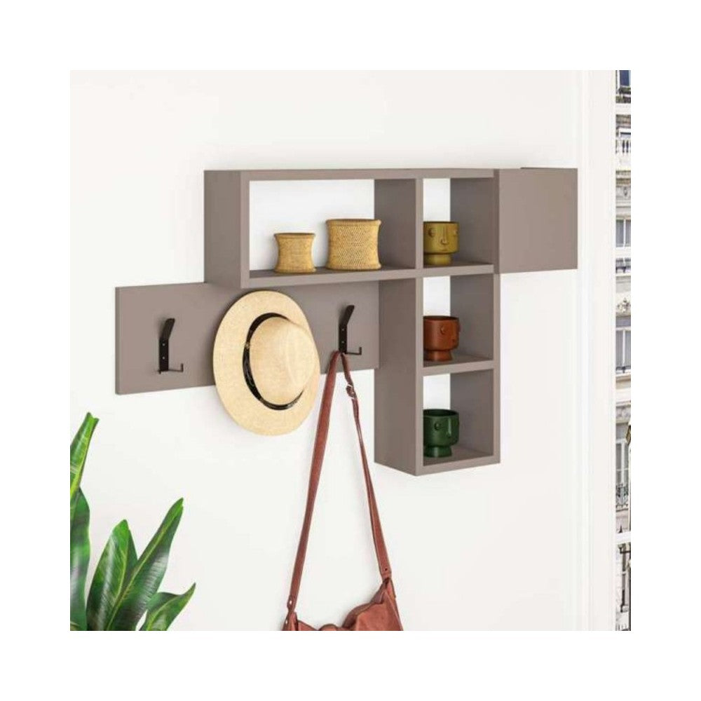 Appendiabiti da parete Game colore tortora