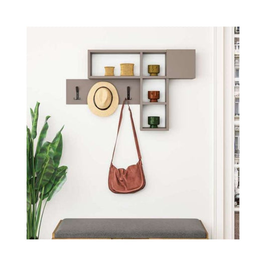 Appendiabiti da parete Game colore tortora