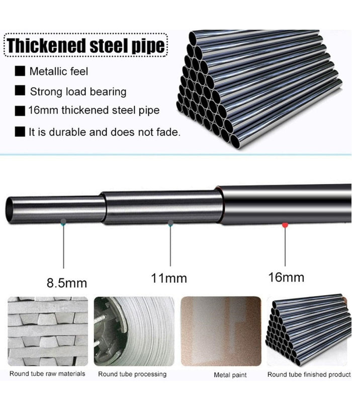 Appendiabiti Da Pavimento Armadio Interni Stendino Girevole Gancio 180x36x170 Cm         