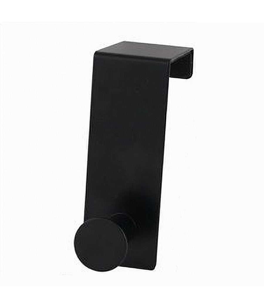 Appendiabiti Da Porta Con 1 Gancio 4x11.5 Cm Nero Per Asciugamani Vestiti 87774         