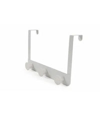 Appendiabiti Da Porta Con 3 Ganci 19.5x11.5 Cm Bianco Asciugamani Vestiti 87780         
