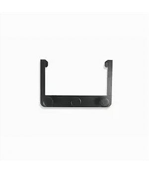 Appendiabiti Da Porta Con 3 Ganci 19.5x11.5cm Nero Per Asciugamani Vestiti 87776         