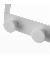 Appendiabiti Da Porta Con 4 Ganci 27x11.5cm Bianco Per Asciugamani Vestiti 87781         