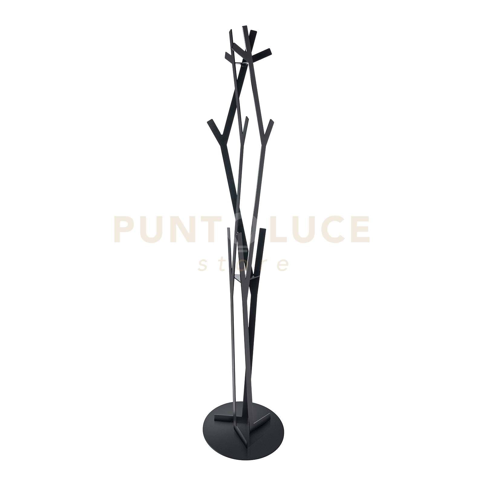 appendiabiti da terra di design uty Nero in Ferro 29,7x177,8Hcm