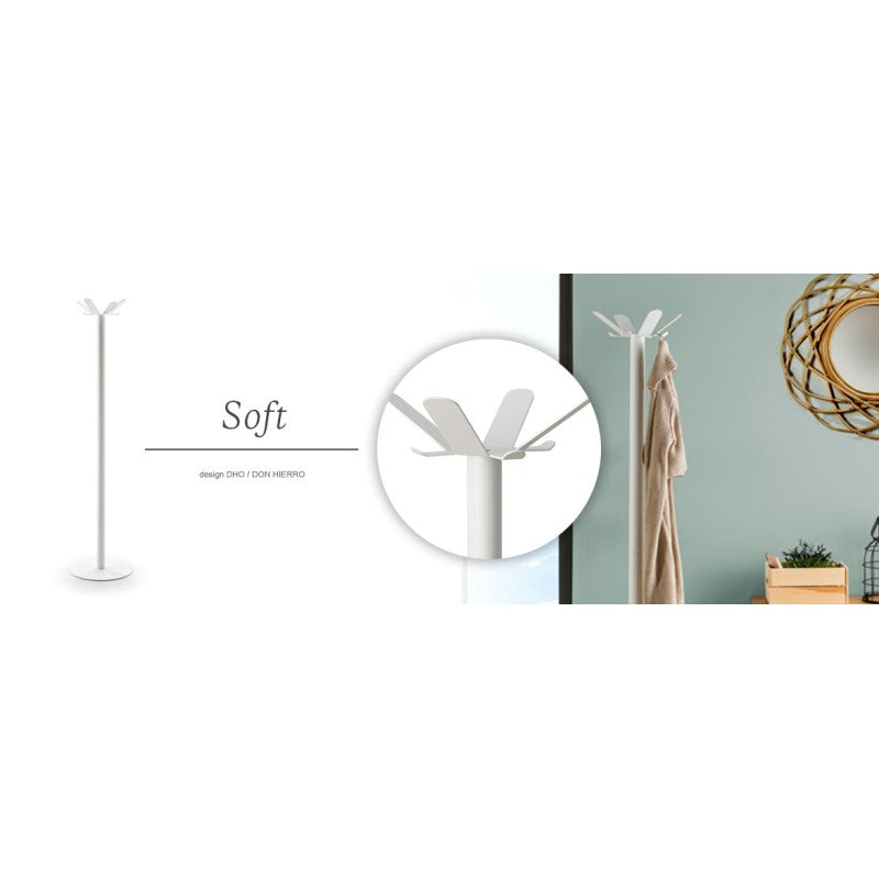 Appendiabiti da terra metallo bianco, Appendiabiti da Ingresso, SOFT