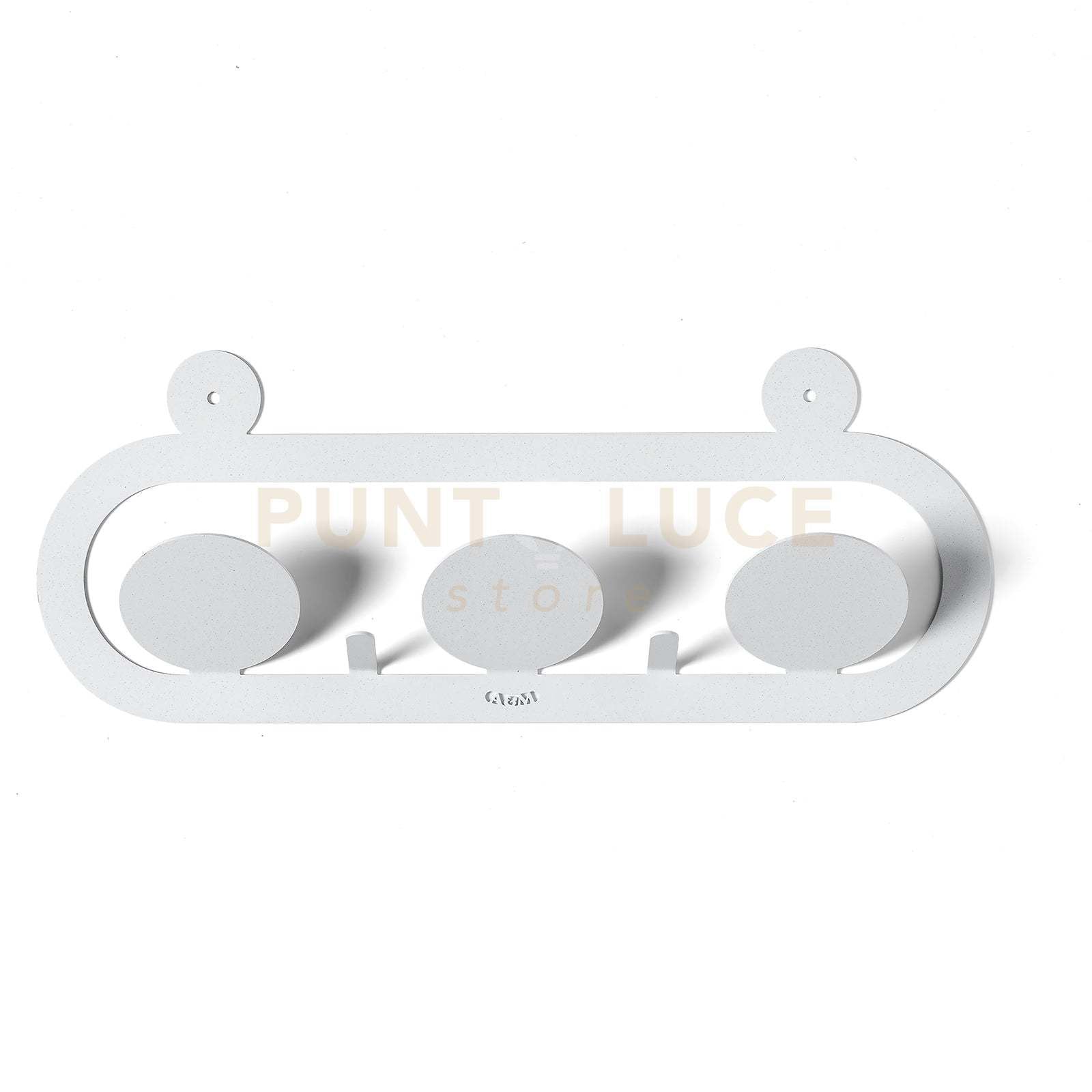 appendiabiti di design frog Bianco marmo in Ferro 40x15,5h cm