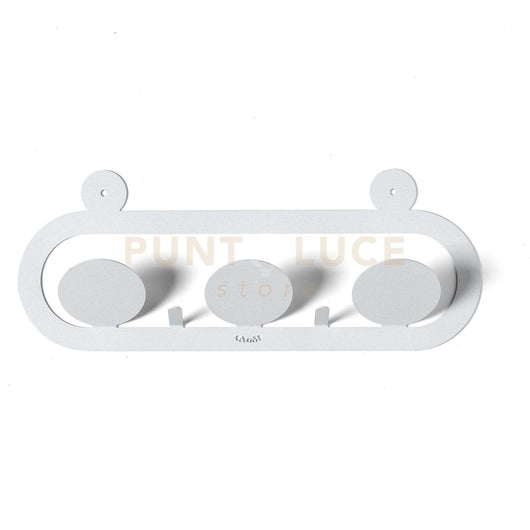 appendiabiti di design frog Bianco marmo in Ferro 40x15,5h cm
