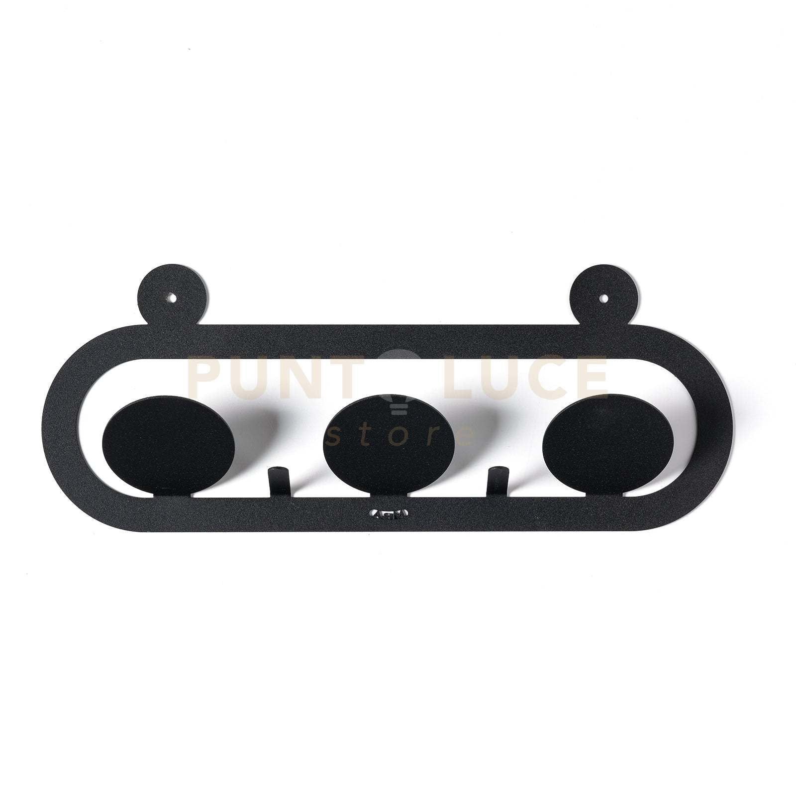 appendiabiti di design frog Nero in Ferro 40x15,5h cm