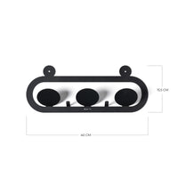 appendiabiti di design frog Nero in Ferro 40x15,5h cm