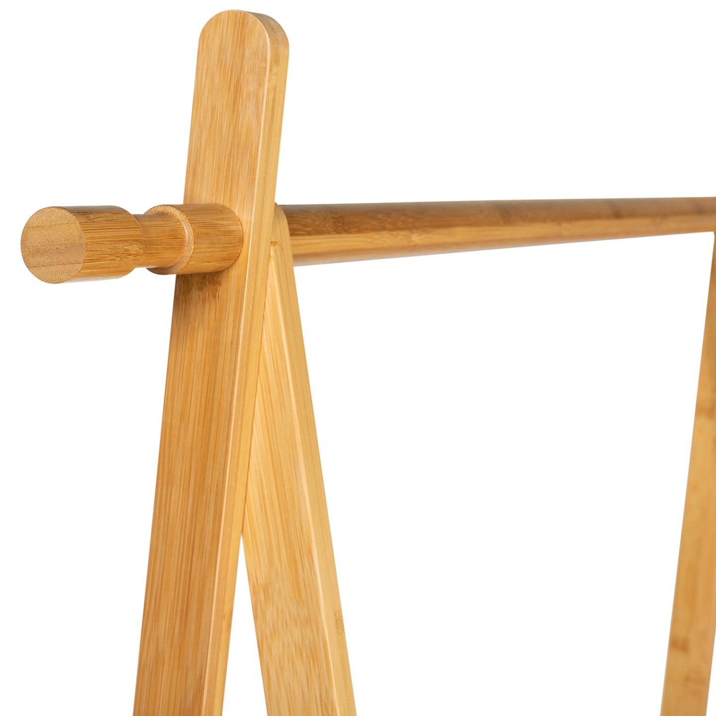 IDMarket - Appendiabiti in bambù RITA 2 ripiani