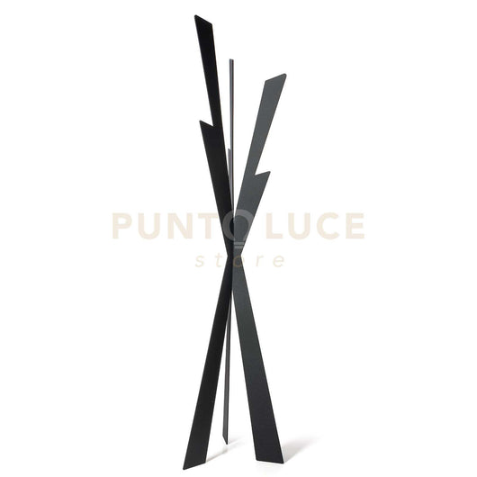 appendiabiti in stile contemporaneo zeus Nero in Ferro 40x177cmh
