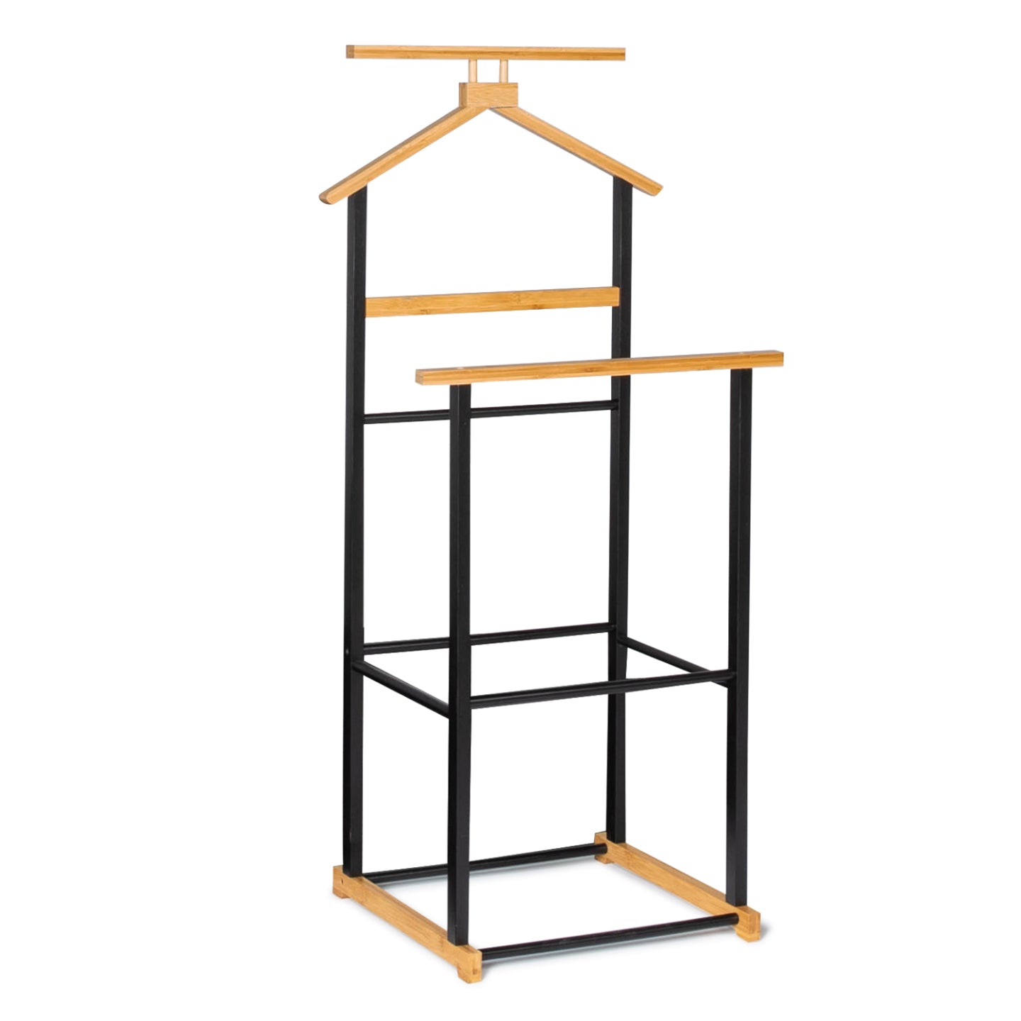 IDMarket - Appendiabiti indossatore in legno e finto metallo TOM