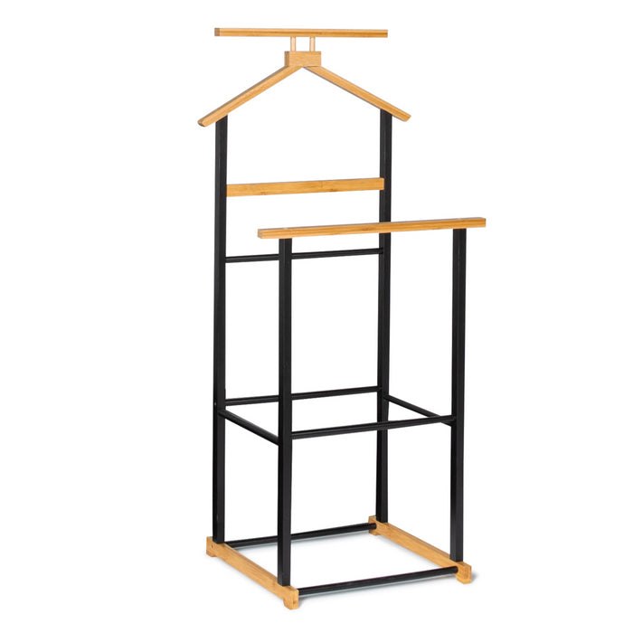 IDMarket - Appendiabiti indossatore in legno e finto metallo TOM