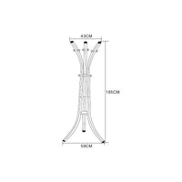 Appendiabiti Reed In Metallo Tortora Dimensione 40x59x184cm