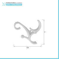 Appendini per termoarredo bianco in set 2 pezzi