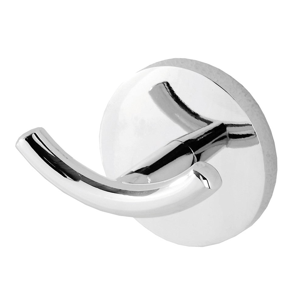 Appendino a muro con doppio gancio in acciaio cromato  Bora