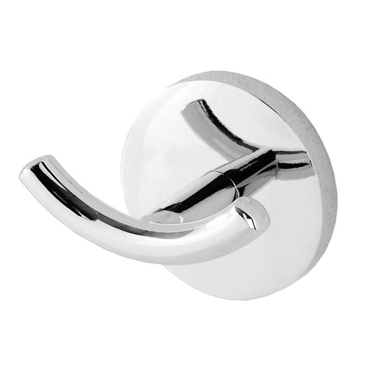 Appendino a muro con doppio gancio in acciaio cromato  Bora