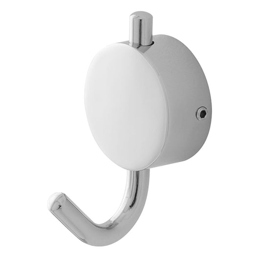 Appendino a muro in acciaio cromo doppio fissaggio Plaza